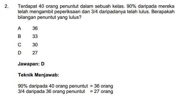 SOALAN MATEMATIK PENOLONG AKAUNTAN - Exam PTD