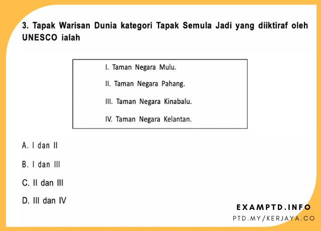 Soalan Pengetahuan Am Malaysia 2020