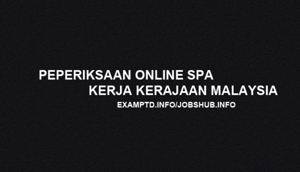 Peperiksaan Online SPA Kesan Positif dan Masalah Teknikal Calon  Exam PTD
