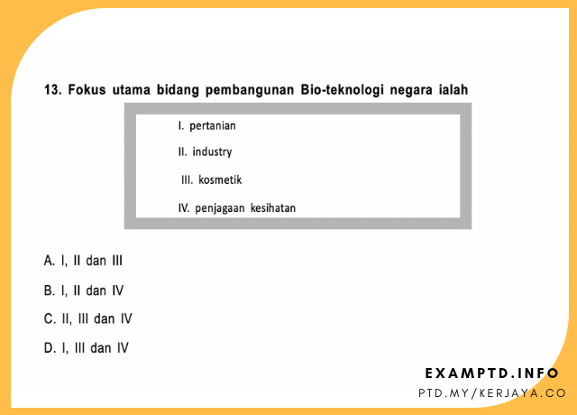 Contoh Soalan Pengetahuan AM Peperiksaan Pegawai Tadbir Diplomatik