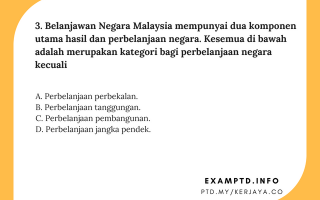 Soalan Pengetahuan AM PTD 2019