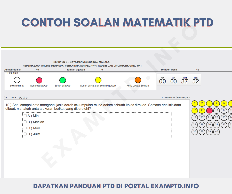 40 Contoh Soalan Sebenar Seksyen B PTD Untuk Rujukan Calon 