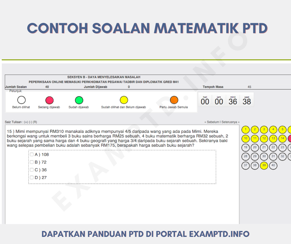 40 Contoh Soalan Sebenar Seksyen B PTD Untuk Rujukan Calon 