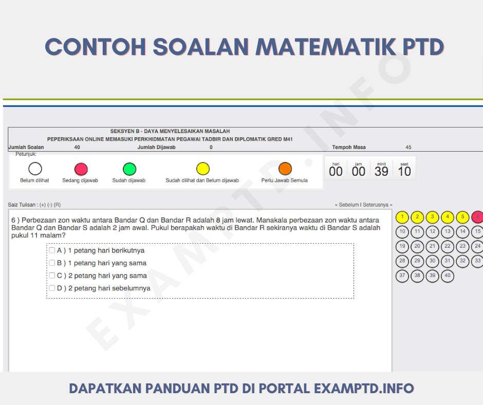 40 Contoh Soalan Sebenar Seksyen B PTD Untuk Rujukan Calon 