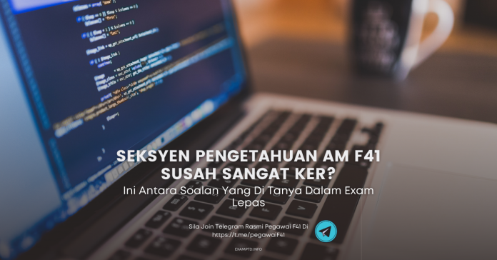 Seksyen Pengetahuan AM F41 Susah Sangat Ker